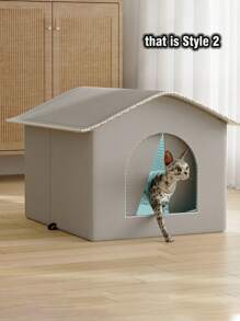 Outdoor Cat House Cooling Cat Nest Outdoor/Indoor Cat Warmth Cat House Four Seasons Universal Cat Bed Easy To Assemble