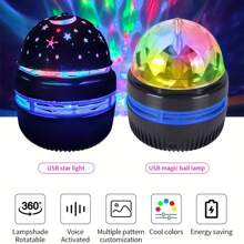 Luz de noche estrellada LED con proyección de luna y estrellas rotatoria automática, lámpara mágica con atmósfera de escenario, funciona con USB