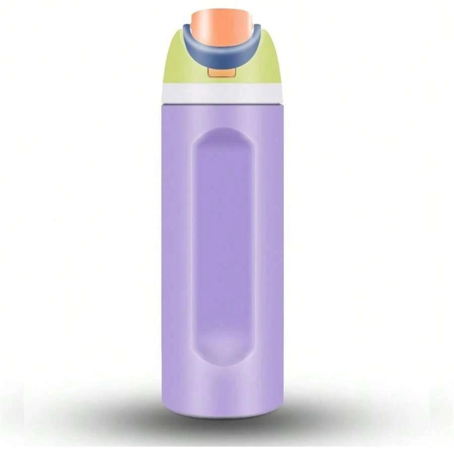 19OZ Stainless Steel Hot Water Bottle, Insulated Kettle Handle, Insulated Cup, Double Drink Bouncing Lid, Large Capacity Insulated Cup