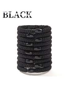10pcs Colorful Thick Elastic Hair Ties, High Ponytail, Non-Damaging Hair Accessories,Hair Accessory,Hair Accessories,Hair Accessories For Women,Fall,Travel,Hair Tools,Accessories Women,Hair Stuff,Curly Hair,Scrunchies,Scrunchies Hair,Curly Hair Accessories,Gifts,Travel,Gifts For Women,Hair Stuff,Stocking Stuffers