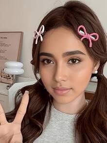 4pcs/2pcs Cute Bow Design Women Hair Clips Set, Fashionable Bangs & Hair Accessory With Hollow Out Detail, Hair Accessories Hair Tools, Beauty Accessories, Curly Hair Accessories Hair, Hair Accessory, Hair Accessories,Accessories, Hair Accessories Fall,Travel, Hair Tools,Accessories Women, Hair Stuff,Fall,Hair,Hair Accessories,Accessories,Hair Accessories Travel,Hair Accessories,Accessories Women,Hair Accessory,Hair Accessories Women,Hair Tools,Hair Stuff,Stuff,Beauty Accessories,Gifts,Travel,Gifts For Women,Hair Stuff,Stocking Stuffers