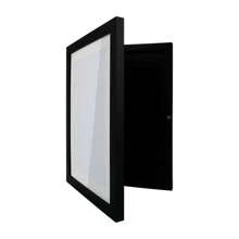A4 Front Opening Photo Frame Art Drawing Painting Craft Artwork Display Portrait Storage Table Stand Wall Hung Horizontal Vertical Wood Black White Home Office Decor