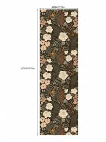 Peel And Stick Wallpaper Floral Vintage Removable Rose Leaf Black/Brown/Beige Stick On Mural Botanical Rose Wall Art Wall Decor Flowers On Navy Bluekid's Room Self Adhesive Wallpaper Wall Paper Wall Stickers Room Decor Wall Sticker