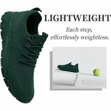 Lightweight Breathable Women's Tennis Shoes For Gym Workout - 深綠色 - 查看 8