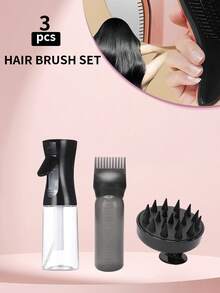 مجموعة أمشاط رش لتصفيف الشعر 1/2/3/4/5/7 قطع/مجموعة ، زجاجة رش للحمام ، منظف سائل للحمام بسيط ، زجاجة رش تنظيف ، زجاجة رذاذ للصالون ، زجاجة رش بخاخ رفيع المدى ، مشط سحري قابل للتمديد ، مشط خاص للتنظيف المنزلي للرأس مضاد للكهرباء الساكنة محمول، فرشاة للشعر، أدوات الشعر، للاستخدام المنزلي، المدرسة، السفر، صالون الحلاقة