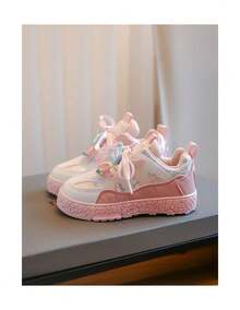 Tenis PINKIE rosas para niña con decoraciones divertidas y suela antiderrapante | Tallas 17 a 21 MX DENALI zapatos comodos y ligeros niña 46972 - Rosa - Ver 1