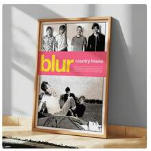 1PC Wall Art Blur Fanart Poster, Britpop Poster, Alternative Rock Poster, 90s Music Poster, Digital Art Print-Canvas Painting Art Summer VacationCanvas Painting - For Home Decor Enthusiasts - Room Decoration Decor For Home Gifts, Living Room, Bathroom, Bedroom,Kitchen (No Frame) - Multicolor - View 2