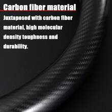 Car Steering Wheel Cover For Holden, Durable Leather & Carbon Fiber Cover With Anti-Slip Lining, For Steering Wheel With A Diameter Of 37-38 Cm,Black Auto Accessories - màu đen - Xem 6