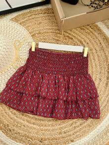 Women Shorts - 酒紅色 - 查看 3