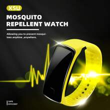 Women's Physical Mosquito Repellent Watch Men's Technology Mosquito/Insect Repellent Bracelet Sports Style Outdoor Portable Mosquito Repellent Device, Non-Chemical, Anti-Mosquito & Bug Gadget, Suitable For Outdoor/Fishing/Travel/Hiking/Beach/Camping, Great Gift For Family And Friends, Unisex, Multiple Colors Available