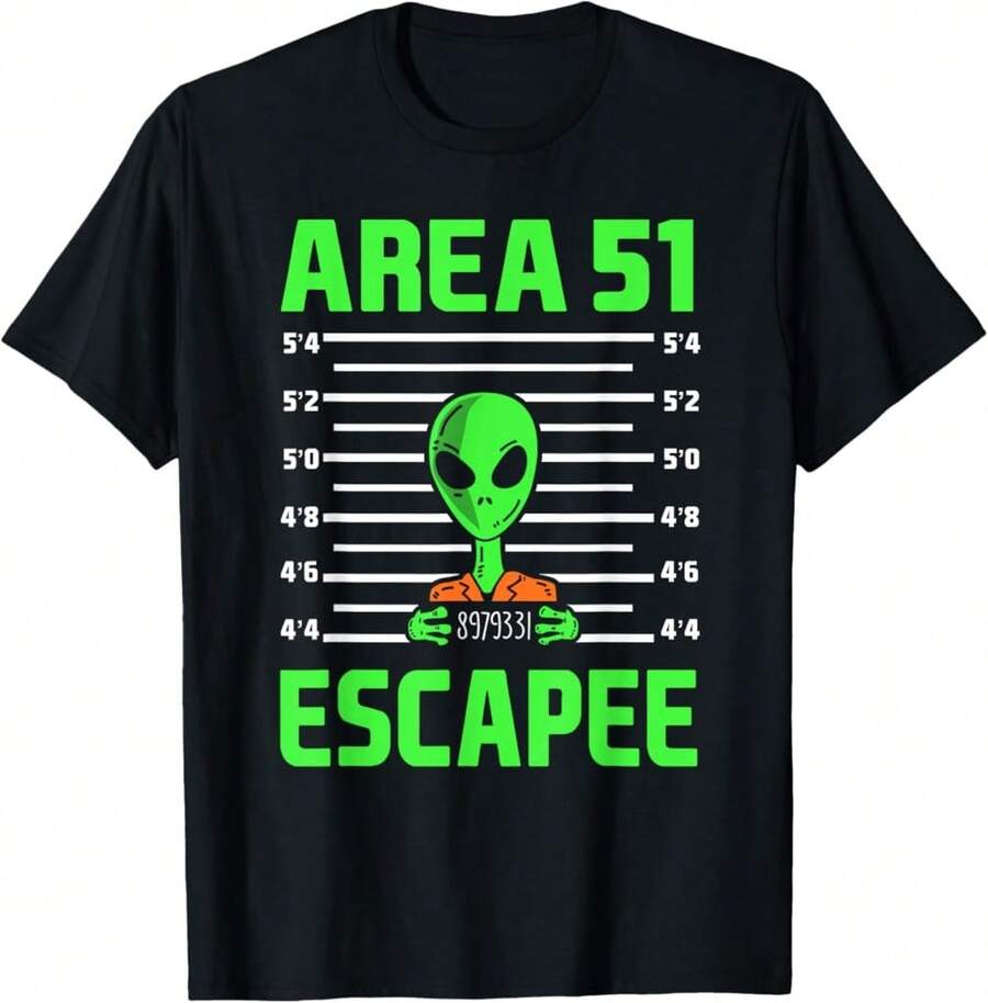 Alien Conspiracy Theory Ufo Believer Funny Halloween Costume T-Shirt Gift For Gamers Gift For Boyfriend - Black - View 1