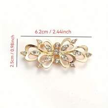 1 Pair/2 Pairs/3 Pairs/4 Pairs/6 Pairs Solid Color Rhinestone Clip-On Elegant Cardigan Shawl Cloak Collar Clip Suitable For Shawl, Bridal Cheongsam, Hanfu And More - Multicolor - View 3