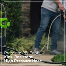 Works Hybrid 60V 1800 PSI At 1.2 GPM Electric Cold Water Pressure Washer5109402T