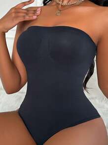 Nahtloser Frauen-Bodysuitumformer mit Taillenkontrolle, Schritt offen, Faltenresistent, formend, flexibler Bodysuittrikot-Romper