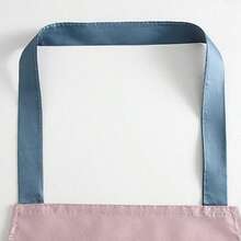 1 件居家可穿戴颈挂防水防油烹饪围裙，时尚无袖男女通用烹饪厨师制服