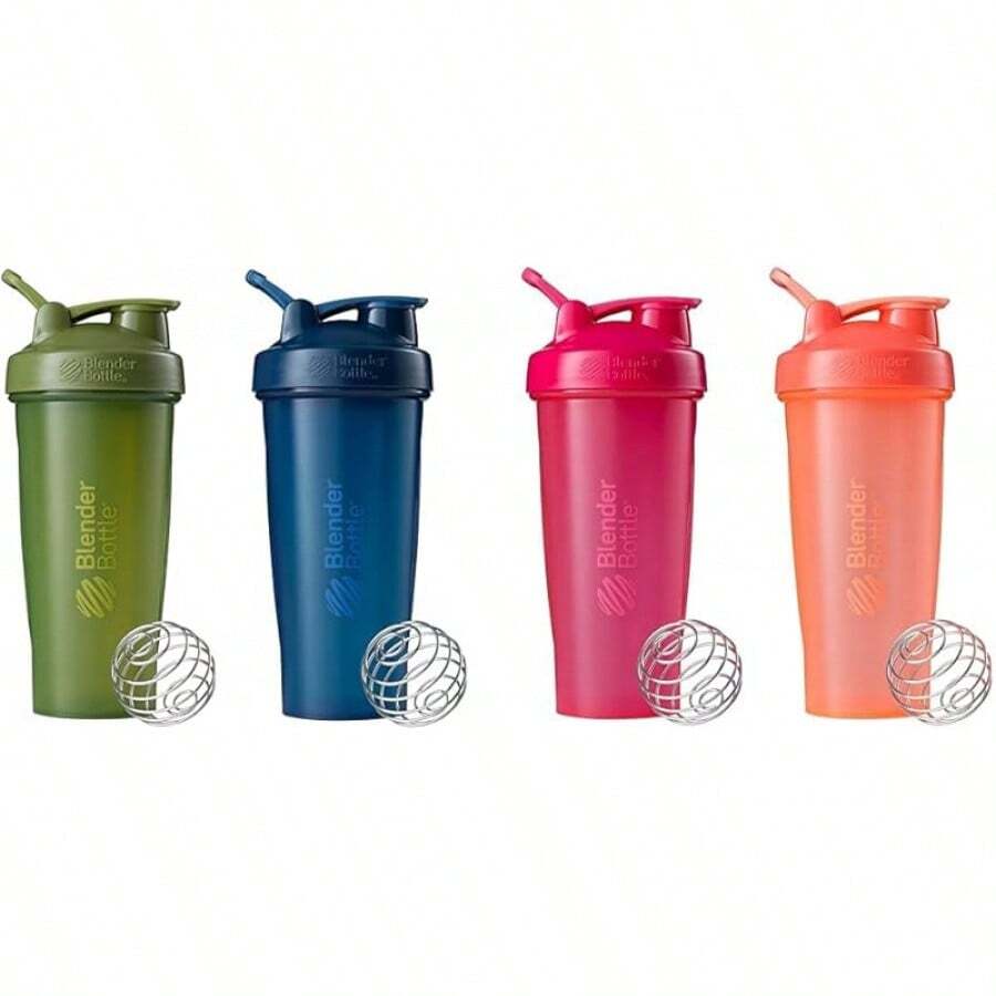 BlenderBottle Classic Shaker Bottle Protein Shakes And Pre Workout, 28-Ounce, Black - Moss and Navy - View 1