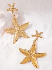 Unique Wrinkle Shell Shape Earrings, Personalized Liquid Metal Lotus Leaf Ear Ornament