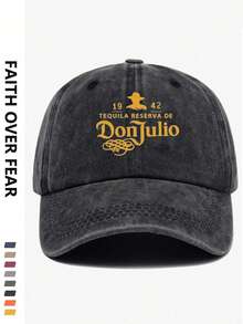 1 pieza Gorra de béisbol con protección solar exterior, con estampado de letras de moda, versátil para uso diario - multicolor - Ver 2