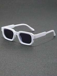 1 件装新款方形休闲复古时尚个性化男士眼镜，适合户外、散步、装饰和美容