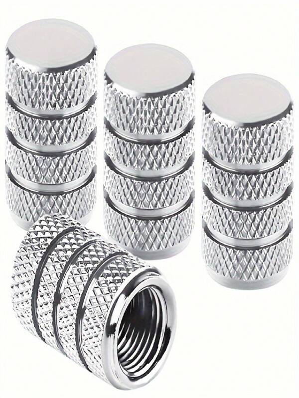 [Universal Tire Valve Cover] 4 Aluminum Alloy Tire Valve Cover Set - Anti Corrosion, Universal Wheel Cover, Suitable For Cars, Trucks, Motorcycles, SUVs, And Bicycles - Suitable For Car Owners - Protect Your Tires From Dust And Moisture