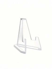 20pcs Mini Acrylic Easel Stand, Baby Shower Tabletop Small Holder, Room Decor,Wedding Decor,Clear Display Stand For Challenge Coins, Medals, Business Cards, Photos, Badges, Signs Baby Shower,Party Supplies - Multicolor - View 3
