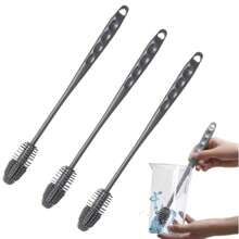 3pcs Silicone Bottle Brush Set For Cleaning, Water Bottle, Sports Bottle, Vase And Glassware Cleaning Brush, Cleaning Accessories, Household Cleaning Supplies, Room Decoration, Can Be Used To Prevent Oil Stains, Garbage, Etc., Suitable For Kitchens, Restaurants, Parties, Gatherings, Travel, Family Gifts, Home Gifts