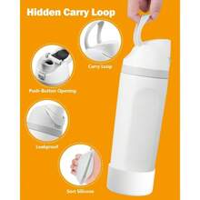 19oz Insulated Stainless Steel Water Bottle, Double-Walled Portable Sports Drink Cup For Outdoor Activities