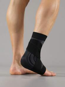 JINGBA SUPPORT 1 件透气压缩踝套，带可调节绑带 - 男女通用，适合篮球、羽毛球和健身房训练，适合男女脚踝健身房配件