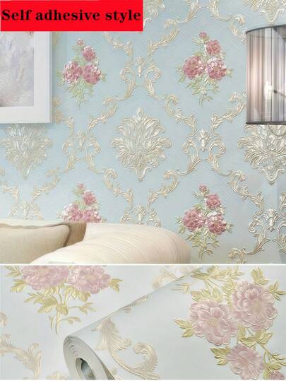 Papel tapiz autoadhesivo 3D, revestimiento de pared de tela no tejida de lujo para uso doméstico, estilo estadounidense para dormitorio, sala de estar, fondo de TV, renovación de muebles, regalos de cumpleaños, graduación, decoración de la habitación, decoración del hogar, decoración de paredes, decoración del baño, decoración del dormitorio, decoración de la habitación, decoración de la sala de estar, decoración de la casa, papel tapiz de la sala de estar, pegatinas de pared, pegatinas de pared