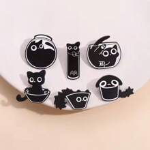 10pcs Zinc Alloy Black Cat Pendant DIY Necklace Earrings Bracelets Accessories Pet Keychain Pendant Charm Jewelry