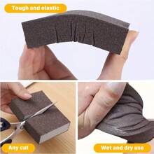 5/10pcs Diamond Emery Sponge Scrubber, Kitchen Cleaning Tools, Pot Pan Rust Remover Abrasive Sponge Blocks