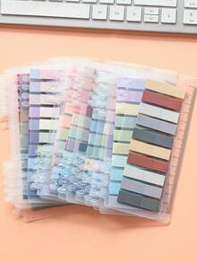 4000 قطعة إجمالي، 20 حزمة من علامات الفهرس الملونة بألوان الباستيل النيون، 200 ملصق لاصق شفاف مقاوم للماء لكل حزمة، ملصقات مذكرات للقراءة والمكتب، قابلة لإعادة الاستخدام ومقاومة للماء