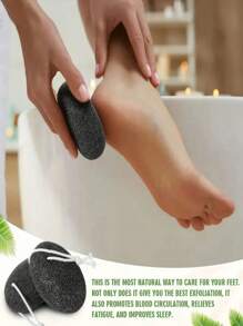 1 pieza Piedra pómez para pies con callos gruesos, manos y piel muerta, piedras pómez naturales para pies, exfoliante de pies para pedicura y talones agrietados, para dar forma a pies hermosos, productos para el cuidado de los pies, cepillos para pies, herramientas de exfoliación de pies