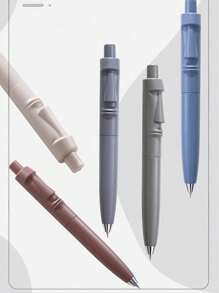 1pc Multi-Color Moai Statue Click Pen, Universal, Large Capacity, Beautiful Black Ink, Quick Drying, Exam Signature Pen, Moai Statue Retractable Ballpoint Pen, Low Center Of Gravity, Mini Pocket Pen, Large Ink Capacity, Black Ink, Suitable For School, Gathering, Office Back To School