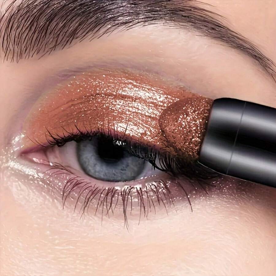 6pcs Highlighter Eyeshadow Pencil Shimmer Glitter Contouring Double-Headed Eyeshadow Stick Slouchy Eyeshadow Makeup - Multicolor - View 1