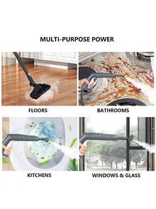 ESUPER Steam Mop - 19-In-1 Steam Cleaner For Home With 71 OZ Water Tank & 16.4FT Power Cord, 2000W, Detachable Steam Mops For Floor Cleaning MultiPurpose Steamer For Hardwood, Tile, Furniture With 19 Accessories - EU E Type Plug(220-240V) - View 5