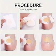 10/20/30/50pcs - Gel Heel Protectors - Comfortable Anti-Slip Heel Pads, Free Walking, Reusable And Washable