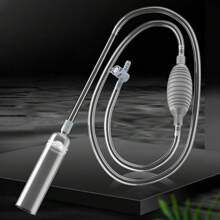 1 Set di accessori per acquario, comprende scambiacqua, pompa per l'acqua, tubo di sifone, cambiatore d'acqua manuale e aspiratore di rifiuti - grigio/blu - 1,5m/2,6m/3m