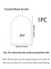 1pc 55*40cm/48*40cm/40*30cm Blank Acrylic DIY Signage Board, Wedding Welcome Sign, Minimalist Wedding Decor Suitable For Outdoor Lawn Wedding, Indoor Wedding Or Beach Wedding, Birthday Party And Other Theme Party Wayfinding - Multicolor - View 13