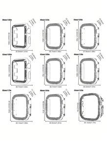 Doppelte Bling-Hülle, Kristallrhinestone-Stoßschutz-Hülle, 5 Pack hart PC Ultra Hohldekore Uhrengehäuse, kompatibel mit 38/40/41/42/44/45/46/49mm, mit Series Ultra/SE/10/9/8/7/6/5/4/3/2/1, intelligentes Uhrengehäuse-Zubehör