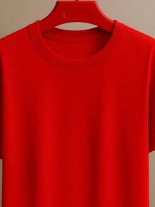 Men's Rodeo Country T-Shirt 100% Cotton Agro Made In Roça Printed Shirt Farm - 紅色 - 查看 3