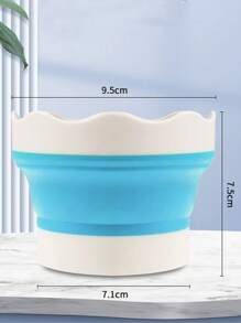 1 pezzo Porta-pennelli multicolore, tazza pieghevole mini in silicone per lavare i pennelli ad acquerello, secchiello portatile per la pulizia dell'arte, perfetto per la pittura, il disegno e la creazione artistica, strumento essenziale per artisti, accessorio artistico vivace, supporto per pennelli in silicone durevole, bottiglia spray mini pieghevole in silicone per un uso versatile come portapenne, articoli per il ritorno a scuola, forniture scolastiche