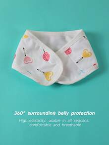 4 件套新生儿腹带，舒适温暖的婴儿腹带，适合保持宝宝腹部温暖，防止着凉，透气舒适柔软，非常适合婴儿洗澡礼物、户外使用等。爱情人节 - 白色 - 查看 5