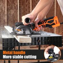DOVAMAN Circular Saw With Metal Handle, 6 Blades(4½", 4¾"), Cutting Depth 1-11/16" (90°), 1-3/8" (45°), Laser Guide, Corded Saw For Wood