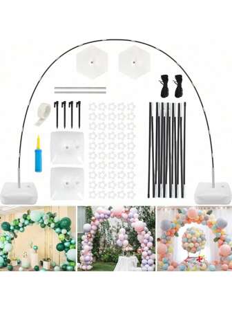 1 Piece, Balloon Arch Kit, Adjustable Balloon Arch Holder With Fillable Base, Balloon Clip, Balloon Strip, Suitable For Weddings, Birthday Parties, Halloween Parties, Christmas Parties Holiday Decoration Supplies Graduation Season