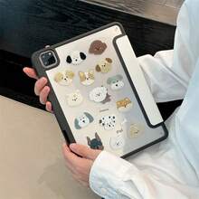 DANYCASE 狗狗图案保护壳，兼容 iPad A16、Air 11/13、M3 2025、Mini 7、A17、Pro 2024、Air 11/13、M2 2024、Pro 11/13、M4 2024、Mini 6、Pro 11、7/8/9 代 10.2 英寸、Air 4、Air 5 10.9 英寸、10 代 Pro 12.9 英寸。
