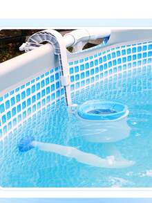 1pc Blue Intex Pool Skimmer, Accessory For Ground Swimming Pools Model 11238, Beach Essentials, Beach Accessories, Pool Float - Blue - View 5