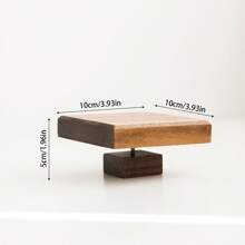 1 Piece Wooden Jewelry Organizer,10X10CM Walnut Bracelet Necklace Display Stand,5/9/12CM High Vertical Square Toy Model Rack Shelf,Home Decoration Display Stands