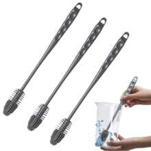 3pcs Silicone Bottle Brush Set For Cleaning, Water Bottle, Sports Bottle, Vase And Glassware Cleaning Brush, Cleaning Accessories, Household Cleaning Supplies, Room Decoration, Can Be Used To Prevent Oil Stains, Garbage, Etc., Suitable For Kitchens, Restaurants, Parties, Gatherings, Travel, Family Gifts, Home Gifts