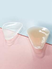 Plus Size Teardrop Shaped Lightweight Private Part Cover, Invisible Silicone Anti-Flashing Sticker, Summer Transparent Anti-Crotch Lifting